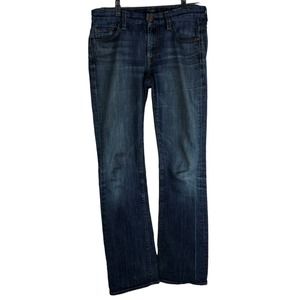 7 For All Mankind Womens Dark Washed Blue Kimmie Bootcut Jeans Sz 27 *Pre-Owned